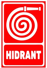 Semn pentru hidrant cu furtun foto