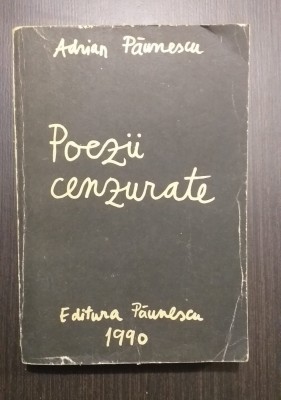 POEZII CENZURATE - ANDRIAN PAUNESCU foto