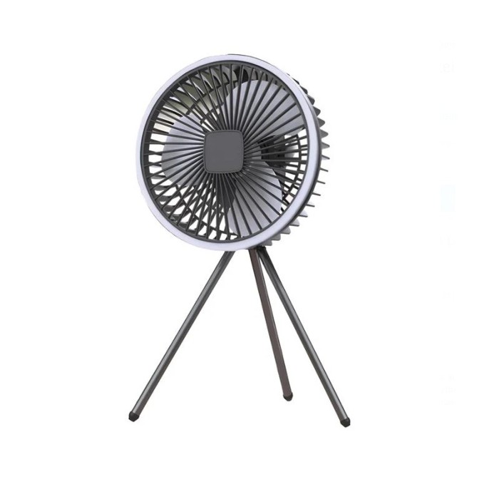 Ventilator reincarcabil cu acumulator cu autonomie de 1-4 ore si LED pe margine