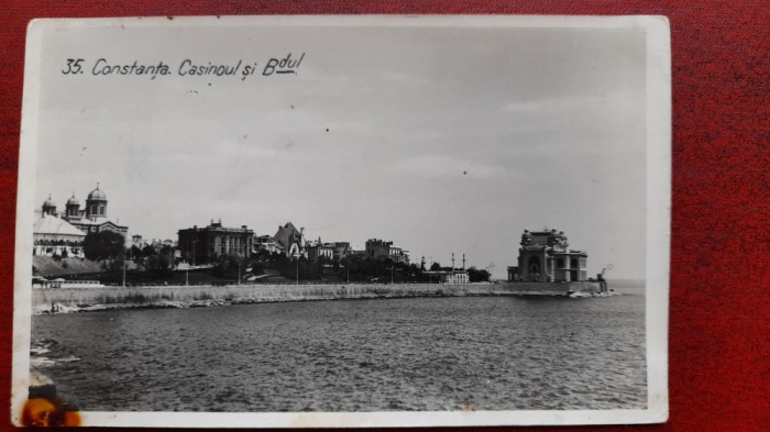 Romania-1935-Constanta-casinoul si b-dul-C.P.circ