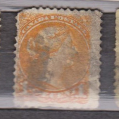 Colonii engleze , Canada 1870 - 1893 ; 2 - Yv 28 + 1 - Yv 28 tip i
