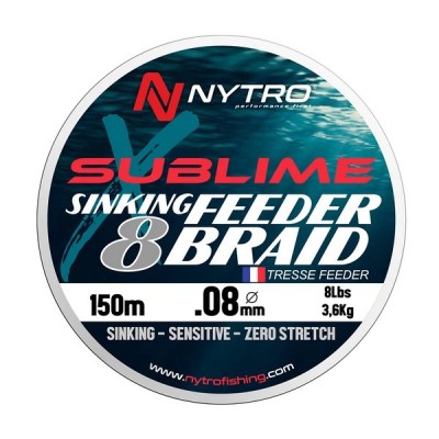 NYTRO FIR SUBLIME X8 SINKING FEEDER BRAID 0,12 foto