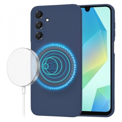 Husa MagSafe pentru Samsung Galaxy A16 5G A166 / A16 4G A165, Techsuit, SoftFlex, Bleumarin foto