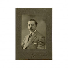 Emil Gârleanu, fotografie de cabinet, atelier Julietta, 1906 - Piesă rară