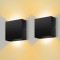 Set 2 Aplica LED Perete 12W, Negru - CN