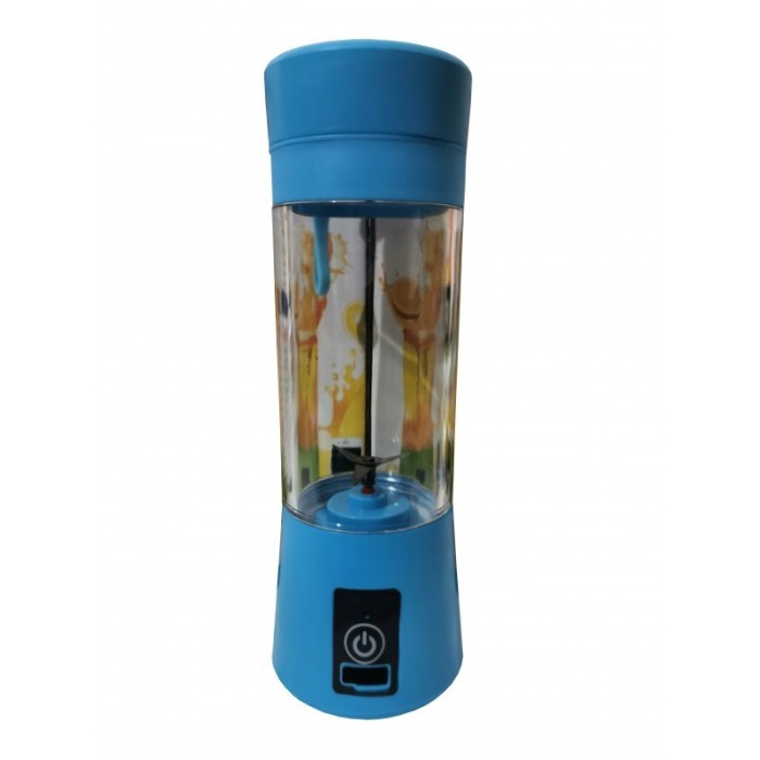 Shaker elSales ELS-YE01 , acumulator integrat , capacitate 400 ml , incarcare MicroUSB , albastru