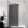 Perete dus tip walk-in, West PW120WST07GB, sticla fumurie, profil negru, 120 x 200 cm