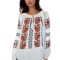 Bluza dama tip ie D24, alb pur/negru , marimea XL