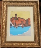 IOAN PETROVICI-PICTOR IESEAN -1914-2002-VENETIA-GUASA-22x19 CENTIMETRI, Peisaje, Altul