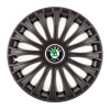 Set 4 Capace Roti, potrivite jantelor de R14, pentru Skoda, model dino Negru, Autohelix MSA