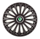 Cumpara ieftin Set 4 Capace Roti, potrivite jantelor de R14, pentru Skoda, model dino Negru, Autohelix MSA
