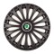 Set 4 Capace Roti, potrivite jantelor de R14, pentru Skoda, model dino Negru