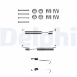 Set accesorii saboti frana Hyundai Accent II (LC), Accent II Sedan (LC); Kia Clarus (K9A), Clarus Estate (GC), montare Spate, Delphi