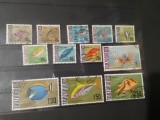 Seria Tanzania - Fauna Marină, Pești Exotici, Căluț de Mare, Pește Leu, 11v, Ștampilată -A333
