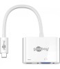 Adaptor multiport USB Type C la USB Type C +VGA alb Goobay
