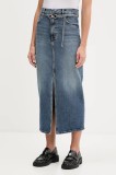 HUGO fustă jeans midi, drept, 50550747