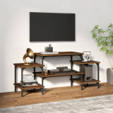 vidaXL Dulap TV, stejar maro, 117x35x52 cm, lemn prelucrat