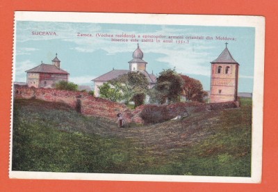 AMS @ # - ILUSTRATA/VEDERE ZAMCA SUCEAVA, BISERICA ARMEANA, BUCOVINA, NECIRCULATA foto