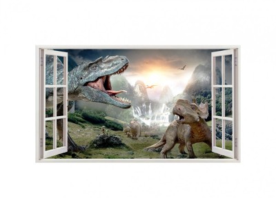 Sticker decorativ cu Dinozauri, 85 cm, 4279ST foto