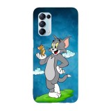 Husa compatibila cu Oppo Find X3 Pro model Tom And Jerry Friends, Silicon, TPU, Viceversa, Transparent, Carcasa