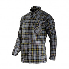 Camasa Flanel Cu Carouri Groasa / Gri - 2Xl