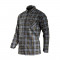 Camasa Flanel Cu Carouri Groasa / Gri - Xl