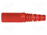 Conector banană 4mm soclu 32A 33VAC 70VDC roşie nichelat SCH&Uuml;TZINGER