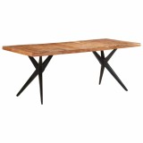 Cumpara ieftin Masa de bucatarie, 200x90x76 cm, lemn masiv acacia