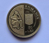 Proba tombac 50 Lei 2006 Academia Rom&acirc;nă , 140 ani de la infiintare, 1866 - 2006 . Raritate !