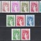 Franta 1981 - &bdquo;Sabine&rdquo; - Valori noi + Inscripție nouă, 3 Serii, 2 DT + 1 NDT pe verticala, SET COMPLET, MNH