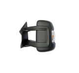 Oglinda exterioara Citroen Jumper, Fiat Ducato (250), Peugeot Boxer, 09.2006-prezent, Stanga, Crom, manuala, Fara incalzire, carcasa neagra, Convex,