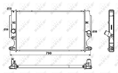 NRF 53181 Radiator, racire motor foto