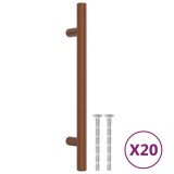 Cumpara ieftin Manere de dulap, 20 buc., bronz, 160 mm, otel inoxidabil