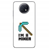 Husa compatibila cu Xiaomi Redmi Note 9T Silicon Gel Tpu Model Minecraft Miner