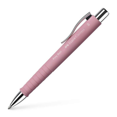 Pix cu Mecanism Faber-Castell Poly Ball XB, Rose, Pixuri cu Mecanism, Pix Faber-Castell, Pixuri Faber-Castell, Pixuri Scriere, Pix Scriere, Pix Elevi, foto