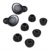 Set 6 Eartip kwmobile pentru Samsung Galaxy Buds Pro, Spuma cu memorie, Negru, 60672.01