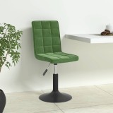vidaXL Scaune de sufragerie pivotante 6 buc, verde &icirc;nchis, catifea 3089303