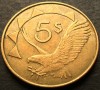 Moneda exotica 5 DOLARI - NAMIBIA, anul 2012 * cod 3342 = excelenta, Africa
