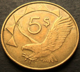 Moneda exotica 5 DOLARI - NAMIBIA, anul 2012 * cod 3342 = excelenta