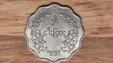 Cumpara ieftin Myanmar / Burma - moneda dantelata rara - 5 Pyas 1953 cu-ni - ၁၉၅၃ - xf+/aunc, Asia