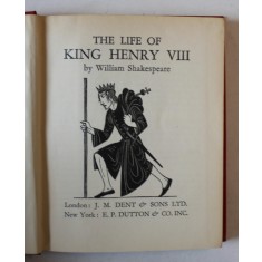 KING HENRY VIII by WILLIAM SHAKESPEARE , with engravings by ERIC GILL , 1935