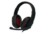Căști USB cu Microfon Negru-Roșu 2,2m 20-20000Hz 32&Omega;