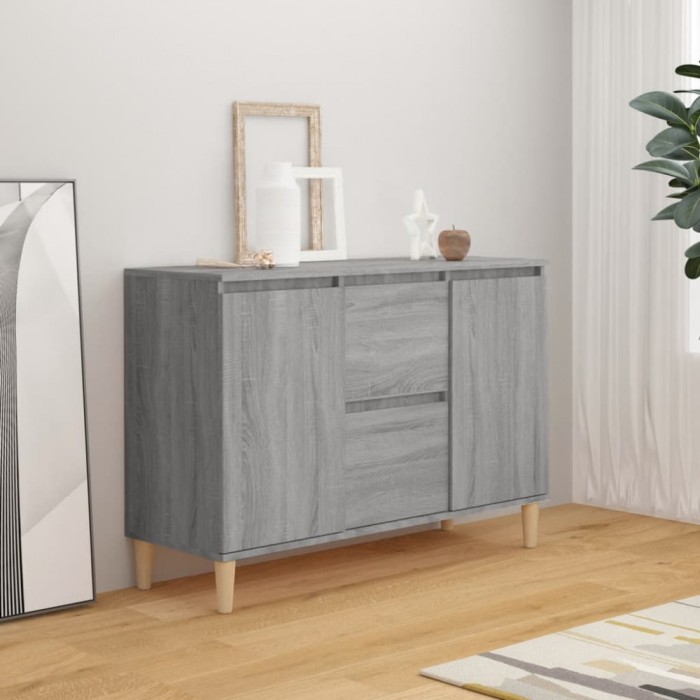 Gossi servanta, sonoma gri, 101x35x70 cm, lemn prelucrat
