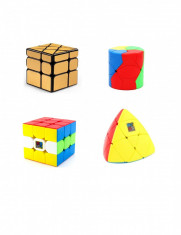 Pachet - Wind Mirror Auriu, Cub Rubik 3x3x3, Barrel Redi, Mastermorphix foto