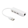 Cablu adaptor USB 2.0 la RJ45 retea Ethernet 100Mbps +HUB 3x USB 2.0 Well