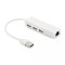 Cablu adaptor USB 2.0 la RJ45 retea Ethernet 100Mbps +HUB 3x USB 2.0 Well