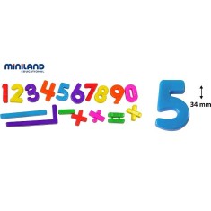 Numere magnetice Miniland 162 buc