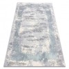 Covor CORE A004 Cadru, Umbrită - structural, două niveluri de l&acirc;nă, fildeș / gri / albastru, 160x220 cm, Dreptunghi, Lana