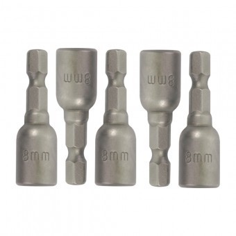 Set 5 biti tubulara cu cap magnetic 8x65mm, Gadget 330586 foto