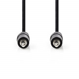 Cablu audio stereo 3.5 mm tata - 3.5 mm tata, 1m, negru, Nedis